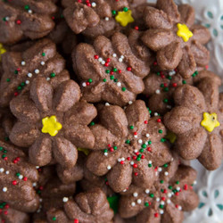 Chocolate Spritz Cookies