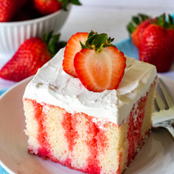 Strawberry Jello Poke Cake