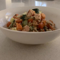 Lemon And Dill Salmon Risotto With Jasmine Rice