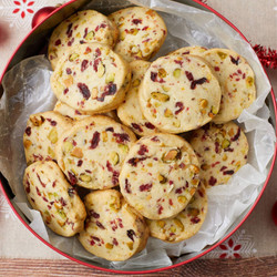 Cranberry Pistachio Shortbread