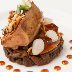 Sous Vide Foie Gras With Mushroom Duxelle