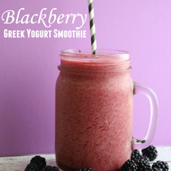 Blackberry Greek Yogurt Smoothie