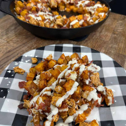 Chicken Bacon Ranch Potato Skillet