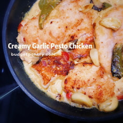 Creamy Garlic Pesto Chicken