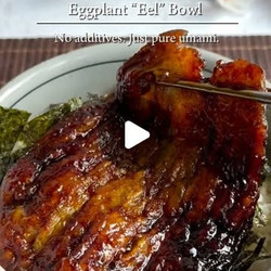 Unagi-inspired Rice Bowl Made With Eggplant