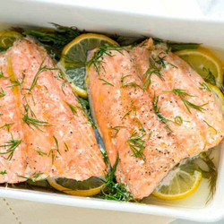 Lemon Dill Baked Salmon