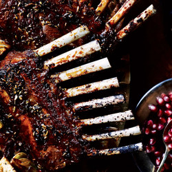 Pomegranate And Fennel Glazed Rack Of Lamb