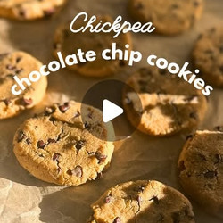 Vegan, Gluten-free Chickpea Chocolate Chip Cookies