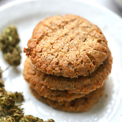 Cannabis Peanut Butter Cookies (gluten-free, Low-dose)