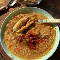 Lemony Lentil And Floppy Noodle Soup