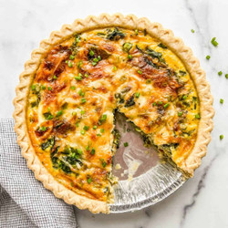 Spinach Asparagus Quiche Recipe