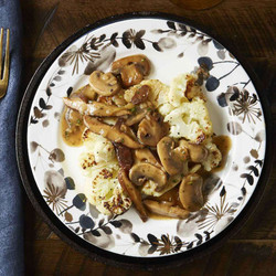 Vegan Cauliflower Steaks With Mushroom Gravy