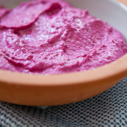Easy, Colorful Appetizer Recipe: Creamy Beet &amp; Tahini Dip