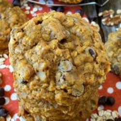 Pumpkin Oatmeal Chocolate Chip Cookies
