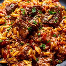 Beef Giouvetsi (braised Beef And Orzo)