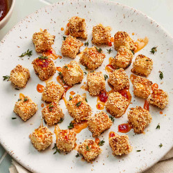 Crispy Hot Honey–sesame Feta Bites