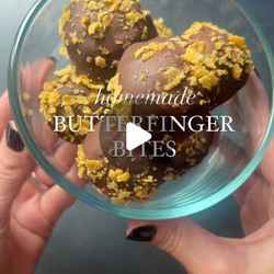 Homemade Butterfinger Bites