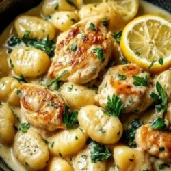 Lemon Chicken Gnocchi: Creamy One-pot Dinner Delight