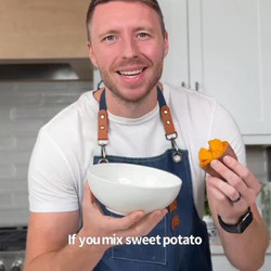 Healthy Sweet Potato Bun Breakfast Sandwich