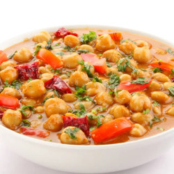 African Curried Coconut Soup With Chickpeas