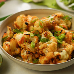 Roasted Miso-garlic Cauliflower Bites