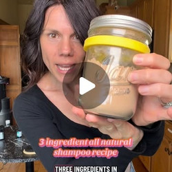 Three Ingredient All Natural Shampoo Powder