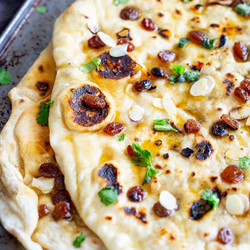 Homemade Peshwari Naan