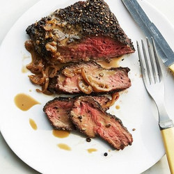 Flat-iron Steak Au Poivre