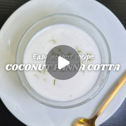 Easy Coconut Panna Cotta