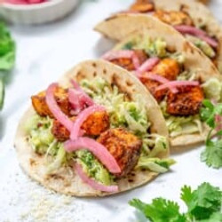Easy Salmon Tacos With Creamy Slaw