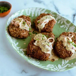 Pecan Crusted Pork Chops With Whiskey Cream Sauce