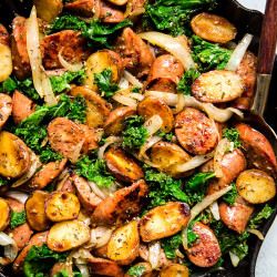 Sausage, Kale And Potato Skillet Dinner