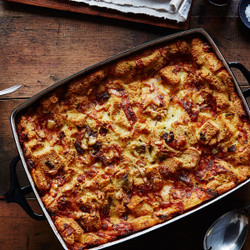 Thomas Keller's Leek Bread Pudding