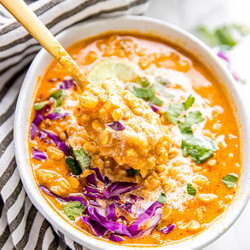 Vegan Coconut Curry Lentil Soup