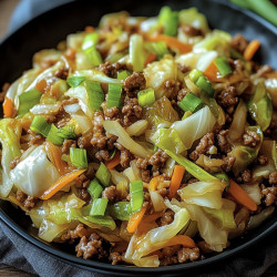 Healthy Chinese Ground Beef Cabbage