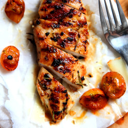 Garlic &amp; Rosemary Chicken w/ Roast Cherry Tomato Salad