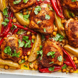 Chicken And Chickpea Tray Bake