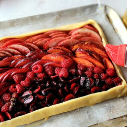 Simple Summer Fruit Galette With Berries And Stone Fruit