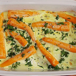 Möhren - Kohlrabi - Gratin