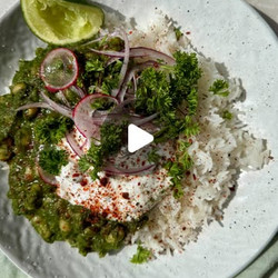 Green Beans And Rice With Nuoc Cham Green Sauce
