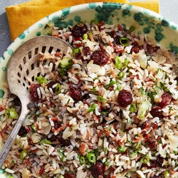 Wild Rice-and-cider-cranberry Pilaf