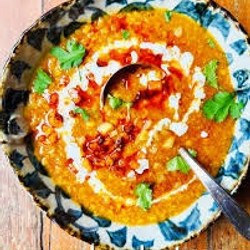 Gingery Red Lentil Soup With Caramelized Parsnips