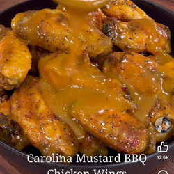 Carolina Mustard BBQ Chicken Wings