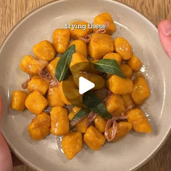 Butternut Squash Gnocchi With Sage &amp; Prosciutto