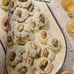 Mini amaretti met pistache