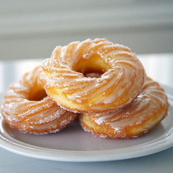 Baked French Cruller Donuts