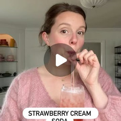 Homemade Strawberry Cream Soda