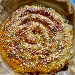 Coiled Filo Pie With Zucchini (courgette), Cheese And Dill – Kol Boregi | Ozlem's Turkish Table