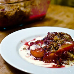 Bourbon Peach And Raspberry Crisp Recipe