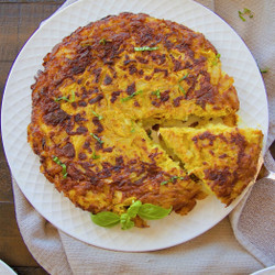 Kuku Piaz (persian Onion Frittata)